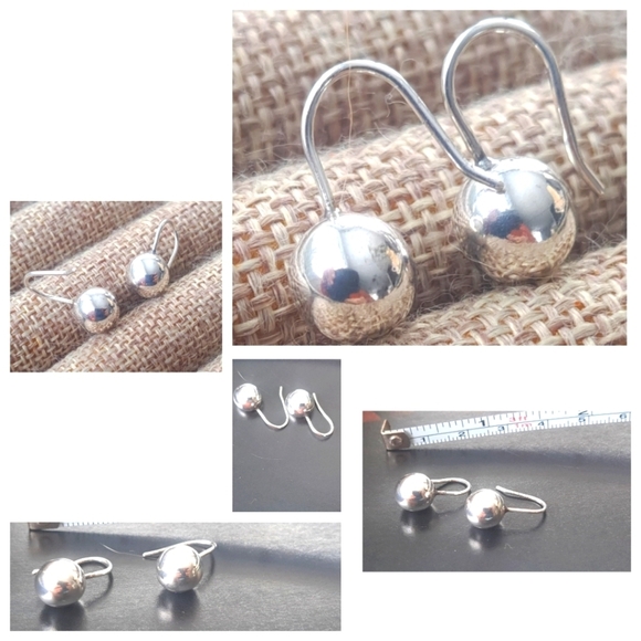 925 sterling silver pair of earrings - Picture 1 of 6